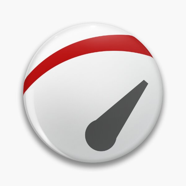 Item preview, Red Speed Indicator Gauge - Racing Car Dashboard Retro Design designed and sold by wa2022.
