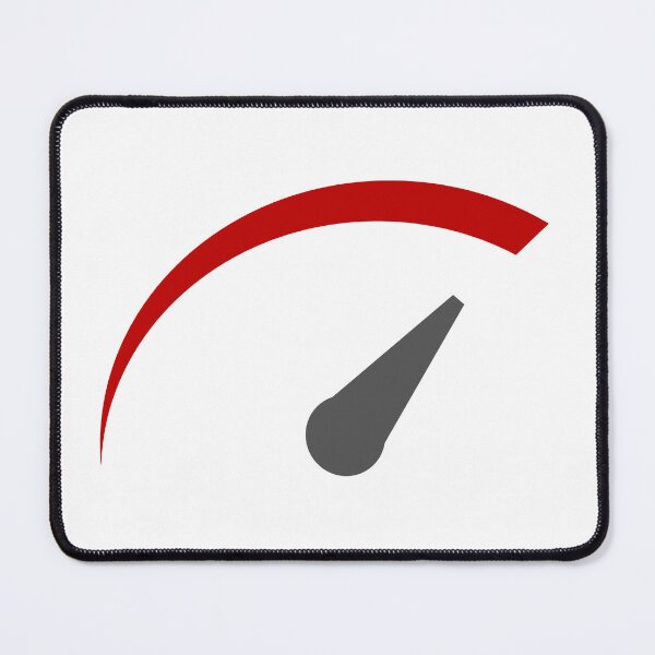 Item preview, Red Speed Indicator Gauge - Racing Car Dashboard Retro Design designed and sold by wa2022.