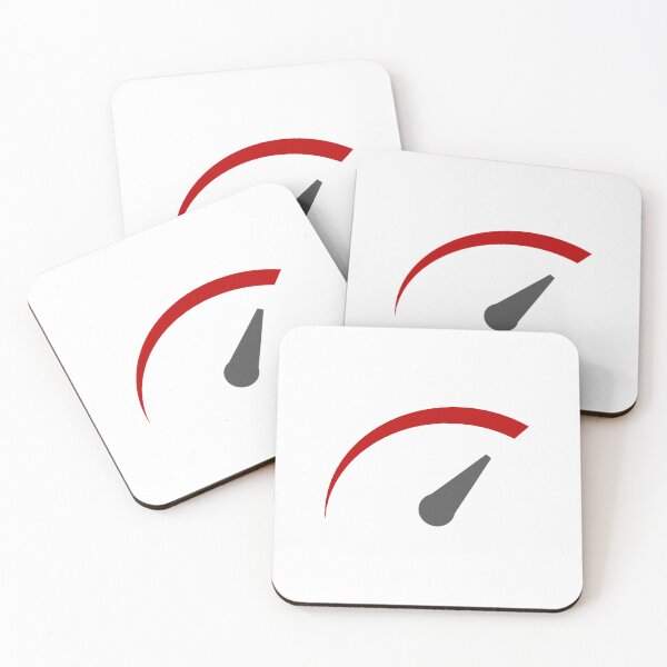 Item preview, Red Speed Indicator Gauge - Racing Car Dashboard Retro Design designed and sold by wa2022.