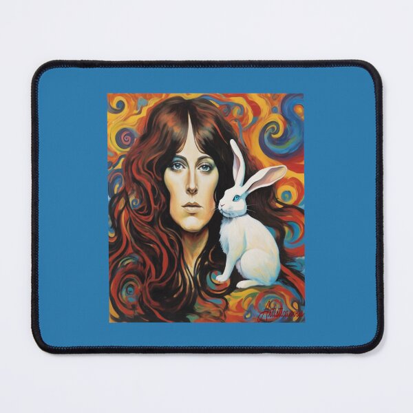 Item preview, "Psychedelic Portrait: Grace Slick and the White Rabbit" designed and sold by Artisticanvas.