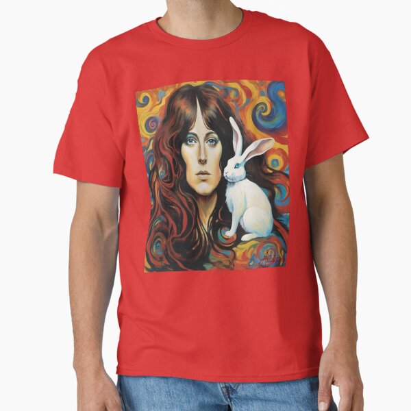 Item preview, "Psychedelic Portrait: Grace Slick and the White Rabbit" designed and sold by Artisticanvas.