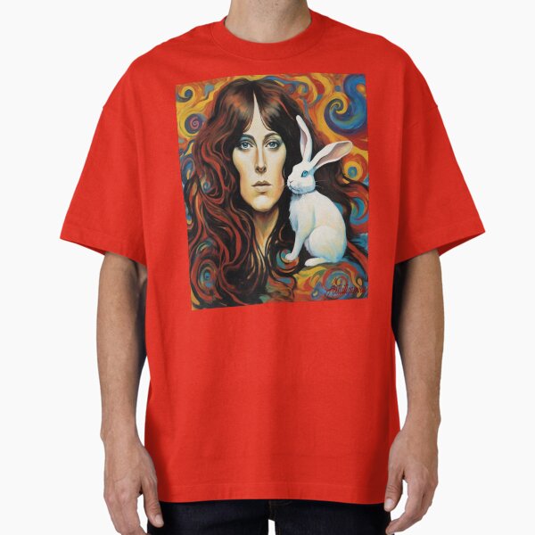 Item preview, "Psychedelic Portrait: Grace Slick and the White Rabbit" designed and sold by Artisticanvas.