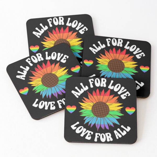 Item preview, All for Love, Love for All - Rainbow Pride Sunflower Design designed and sold by SABEDIT.