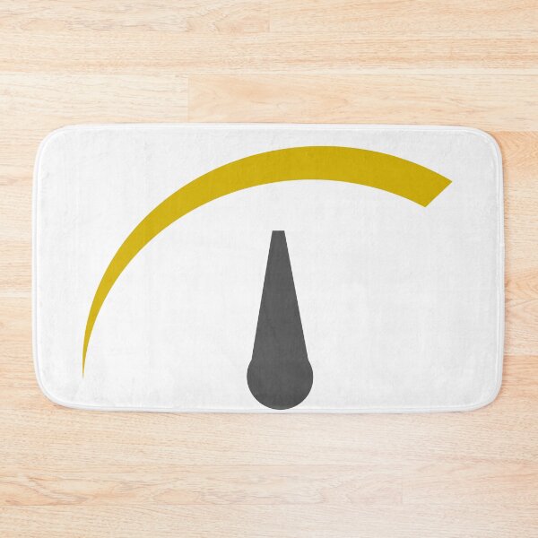 Item preview, Bright Yellow Caution Indicator - Retro Car Dashboard Design designed and sold by wa2022.