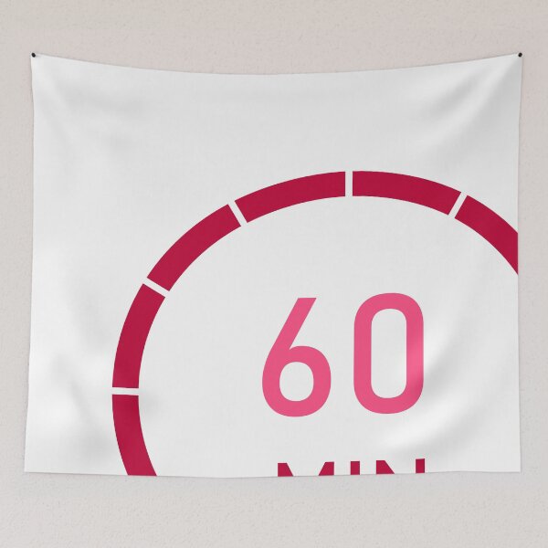 Item preview, 60 Min Timer Circle - Workout Clock, Kitchen Timer, Study Aid Art designed and sold by wa2022.