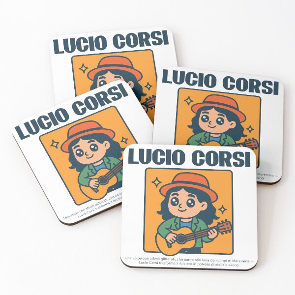 Item preview, Lucio Corsi Illustrazione Vintage Folk Rock con Chitarra designed and sold by DineshArtShop.