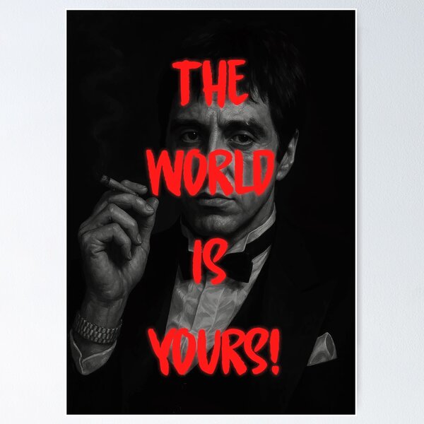 Item preview, Tony Montana Neon Portrait designed and sold by The Wise Fortress.