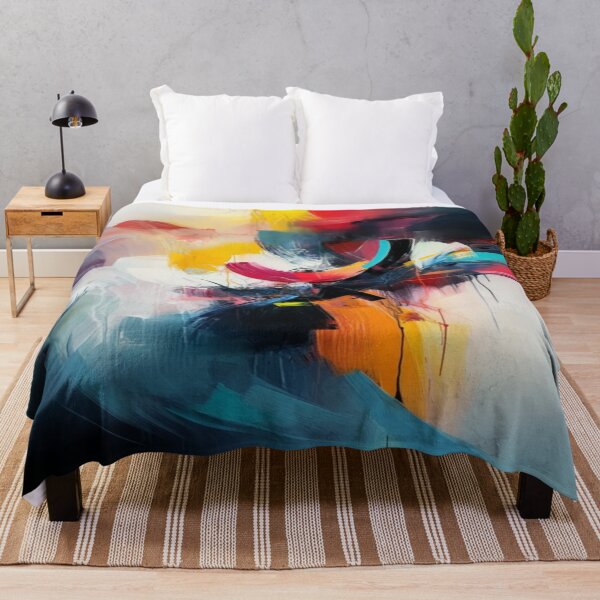 Item preview, Colorstorm Awakening – Abstract Energy Explosion Wall Art designed and sold by Asif's PixelPlay.