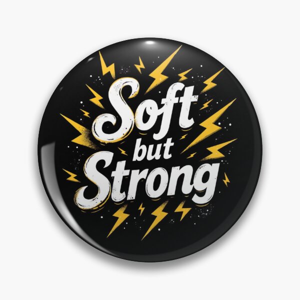 Item preview, Soft, But Strong – Gentle Power Affirmation Design designed and sold by KansydMerch.