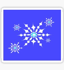 Happy Snowflakes for Winter Fun Sticker
