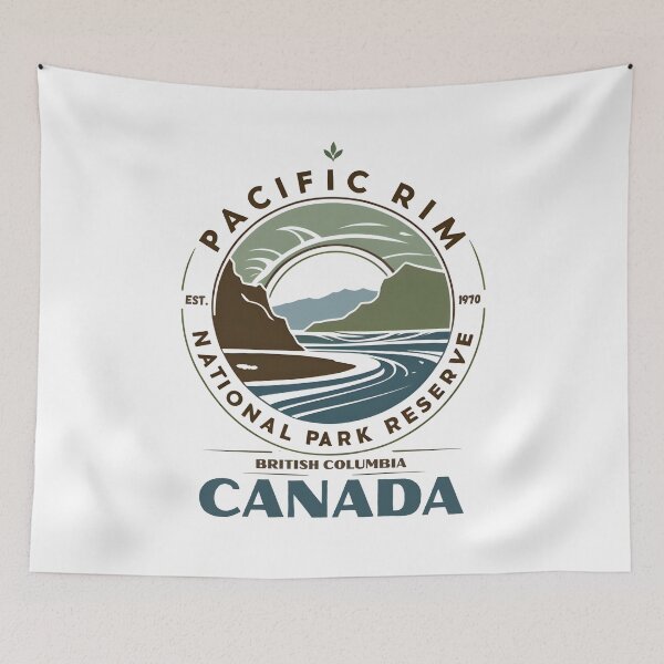 Item preview, A Vintage Illustration of Pacific Rim National Park Reserve - Canada designed and sold by GoodOldVintage.
