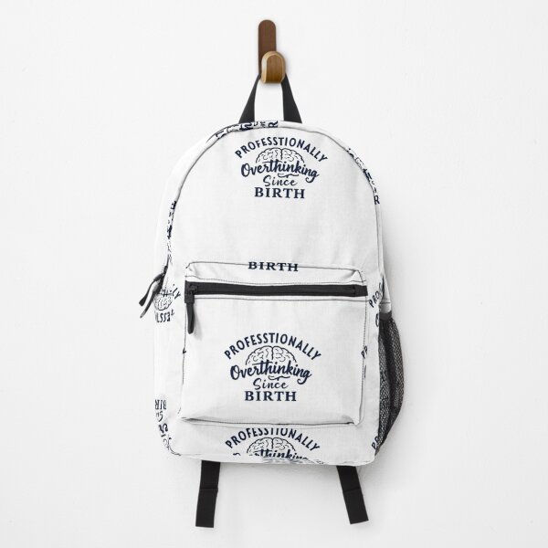 Item preview, Professionally Overthinking Since Birth – Funny Introvert & Mental Health Design designed and sold by solo-shopp.