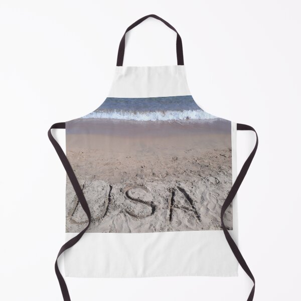 Item preview, USA Beach Art - Patriotic Sand Writing Coastal Design designed and sold by wa2022.