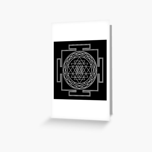 Item preview, Sri Yantra Sacred Geometry Black and White designed and sold by Spiritualstudio.