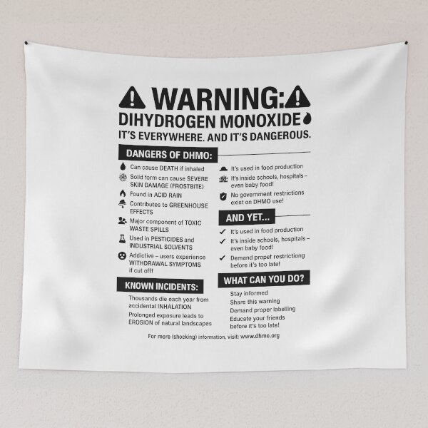 Item preview, Copy of DHMO Dihydrogen Monoxide Caution Leaflet designed and sold by CyberArtistOne.