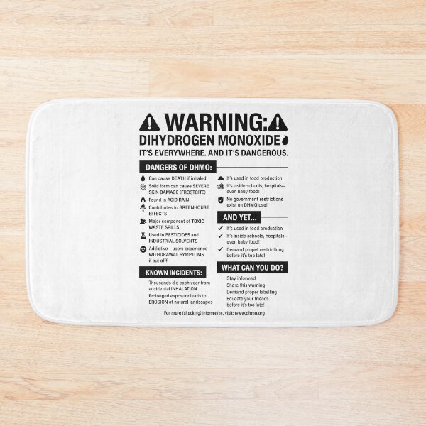 Item preview, Copy of DHMO Dihydrogen Monoxide Caution Leaflet designed and sold by CyberArtistOne.