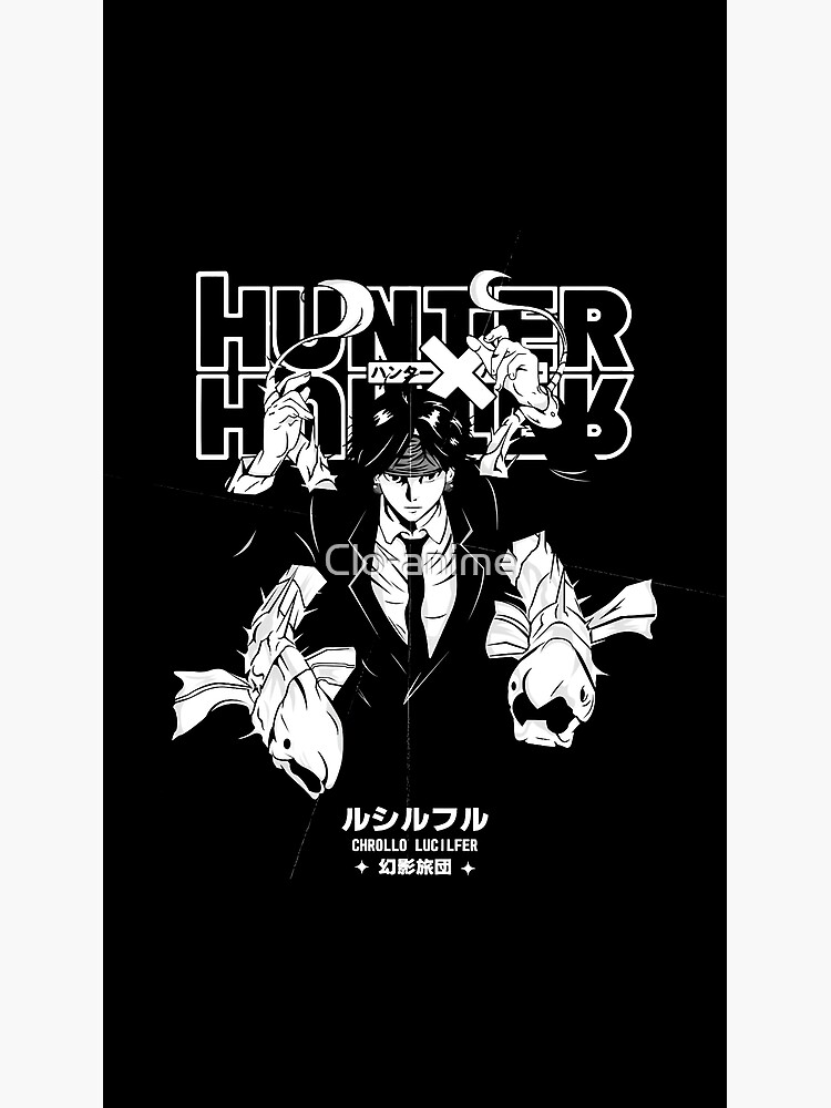 Chrollo Lucifer Hunter x Hunter Black & White Art Photographic Print