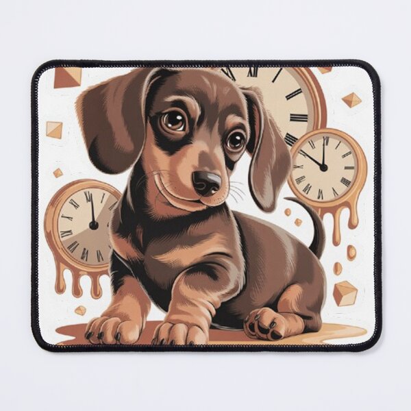 Item preview, Dachshund puppy, surrealistic style. designed and sold by Lilashakti ⭐️ ⭐️ ⭐️ ⭐️ ⭐️.