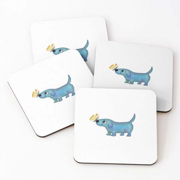 Item preview, Dog and butterfly designed and sold by Gaëlle Konak Art.