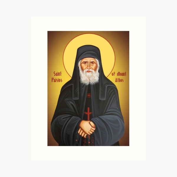 Item preview, Saint Paisios of Mount Athos , Saint Paisios the Hagiorite designed and sold by orthodox-icon.