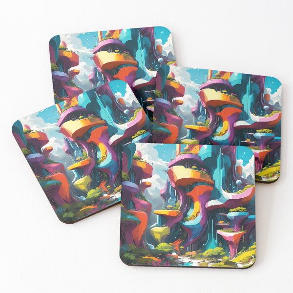 Item preview, Large Bold Riverbank Abstract Art designed and sold by Esterlane.