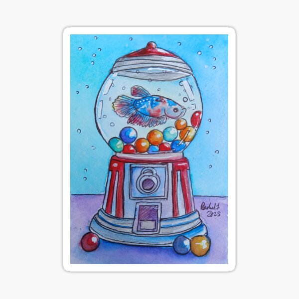 Artikel-Vorschau von Gumball Betta, designt und verkauft von RLawrenceArt.