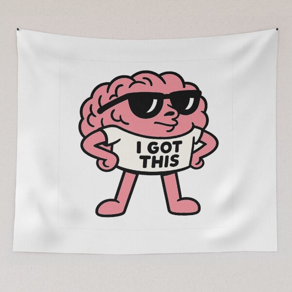 Item preview, Confident Brain – "I Got This" Cartoon Character designed and sold by SpectrumCreations.