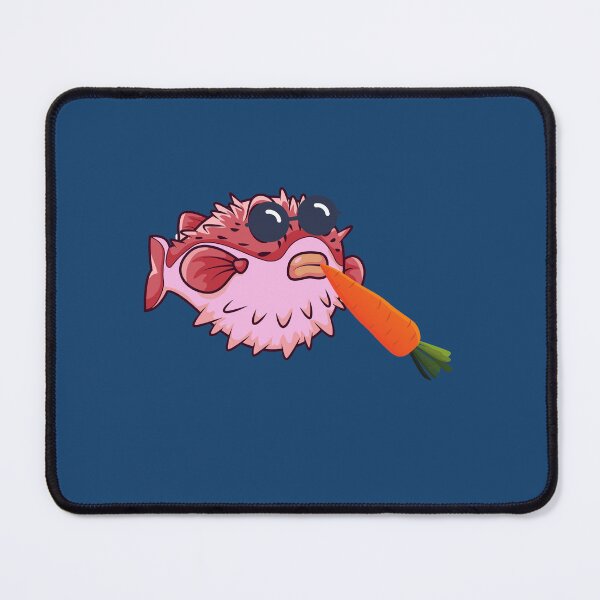 Item preview, Puffer Fish Snacks Carrot Blue Glasses designed and sold by Zakrytos ★★★★★.