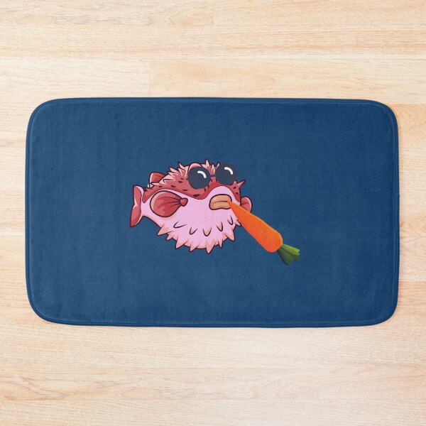 Item preview, Puffer Fish Snacks Carrot Blue Glasses designed and sold by Zakrytos ★★★★★.