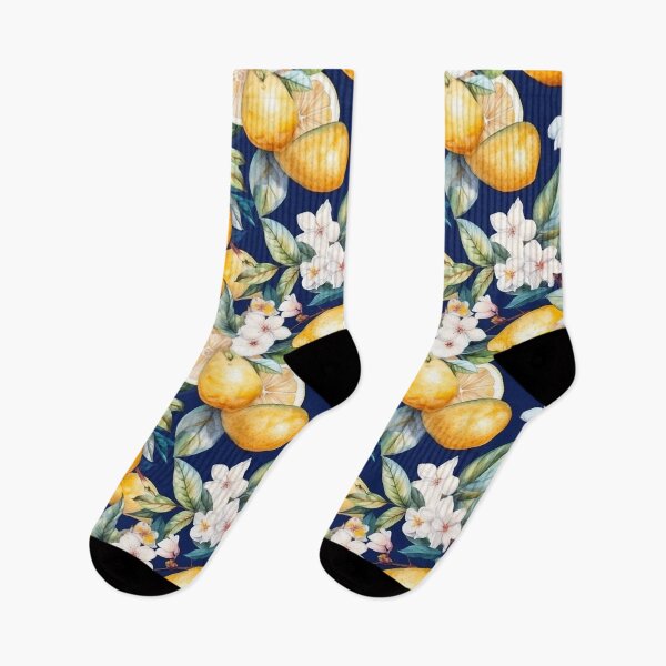 Item preview, Amalfi Coast Dolce Vita Lemon Pattern and Flowers designed and sold by PG Illustration.