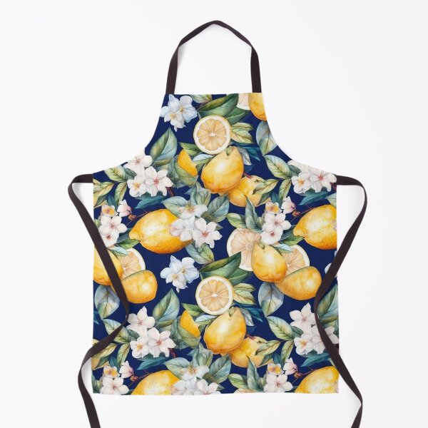 Item preview, Amalfi Coast Dolce Vita Lemon Pattern and Flowers designed and sold by PG Illustration.