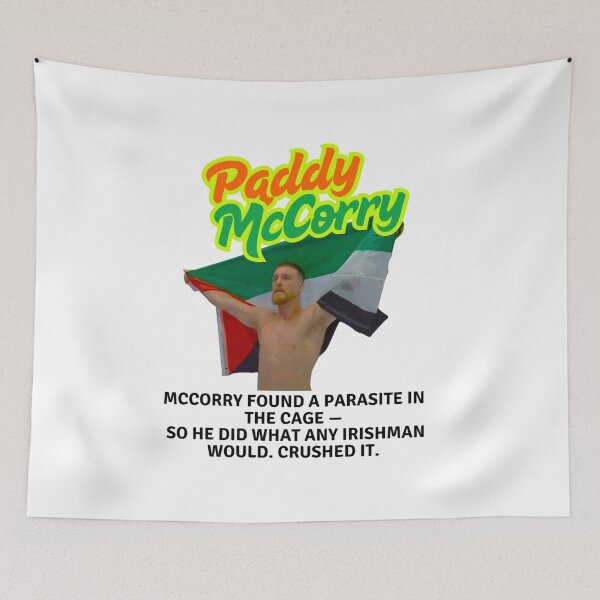 Item preview, Paddy McCorry, Ireland, Irish, Belfast, Parasite Crusher, funnyfits70, Humor, Funny, retro, vintage, funny quotes, animal humor, designed and sold by FunnyFits70.