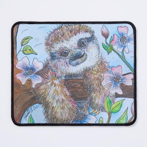Item preview, Sloth in a Dogwood Tree designed and sold by RLawrenceArt.
