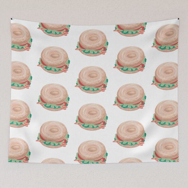 Item preview, Bagel Sandwich Top View designed and sold by nuteling.