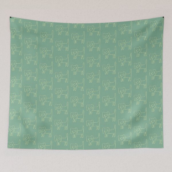 Item preview, Minimal Dog – Reduced to the point - Sage - Lime designed and sold by Vision Illustrated.