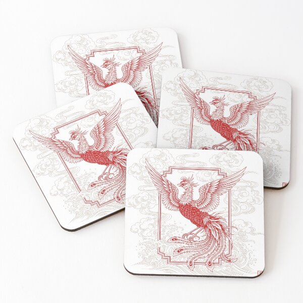 Item preview, Crimson Phoenix: Symbol of Auspiciousness and Rebirth designed and sold by schwa24jpn.