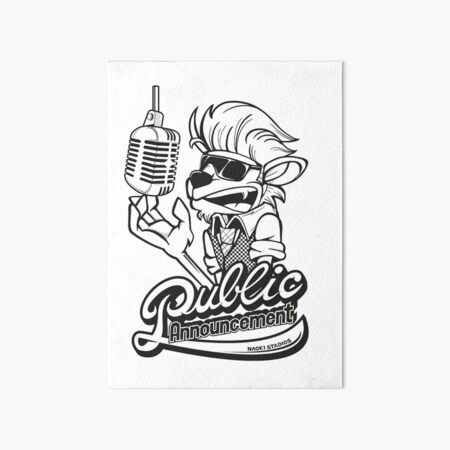 Public Announcement Art Board Print
