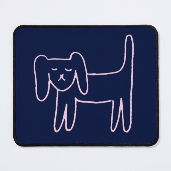 Item preview, Minimal Dog – Reduced to the point - Pink-Blue designed and sold by Vision Illustrated.