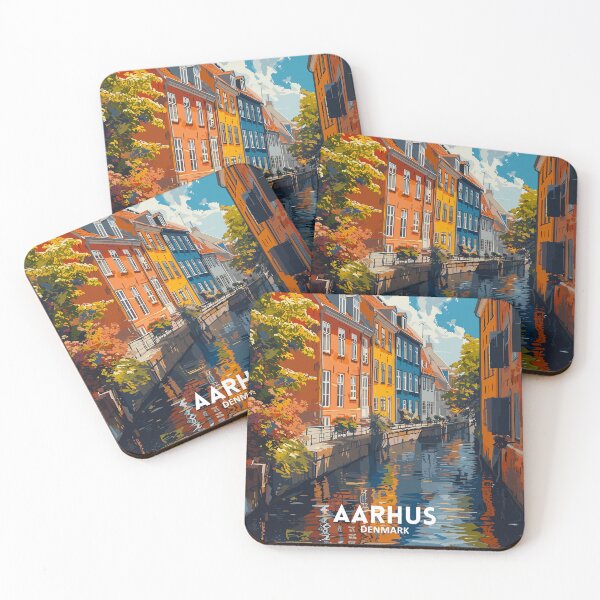 Item preview, Aarhus Denmark - Travel art designed and sold by Marciolini.
