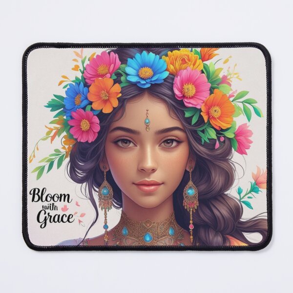 Item preview, Flowery Female Portrait designed and sold by Art&couleurs .