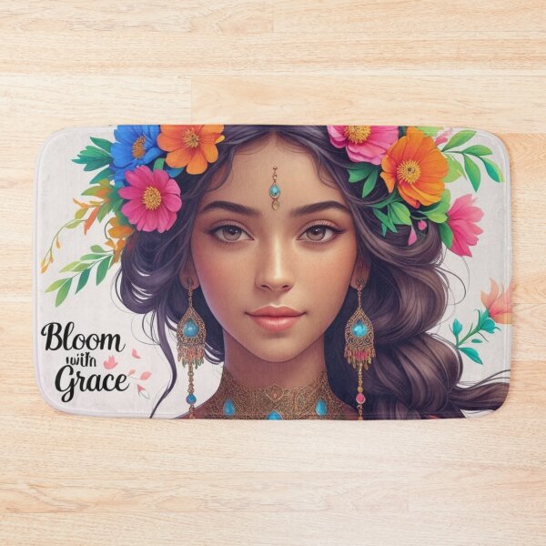 Item preview, Flowery Female Portrait designed and sold by Art&couleurs .
