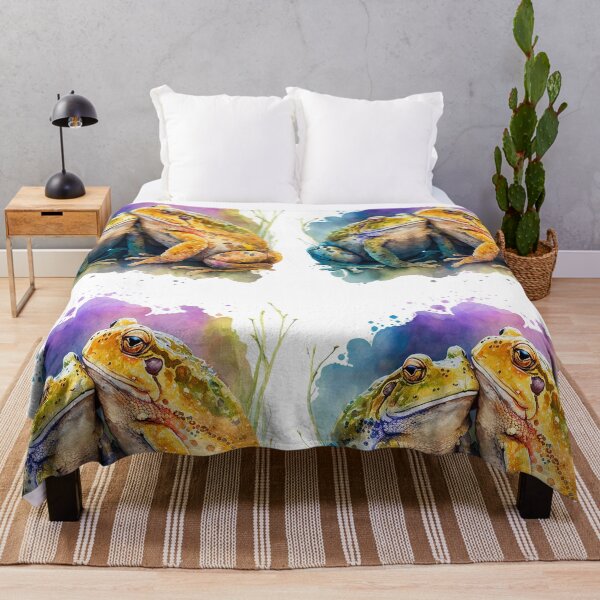 Item preview, Two Toads in Love – Watercolor Frog Romance designed and sold by EmeraldeaArt.