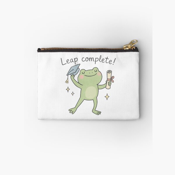 Item preview, : Graduation Frog PNG | “Leap Complete!” | Funny Cartoon Art |Pastel Animal Clipart  designed and sold by SearionStudio.