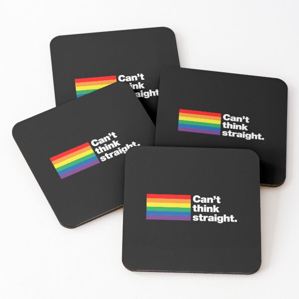 Item preview, Can't think straight | 6 Colour Rainbow Flag Edition designed and sold by chestify.