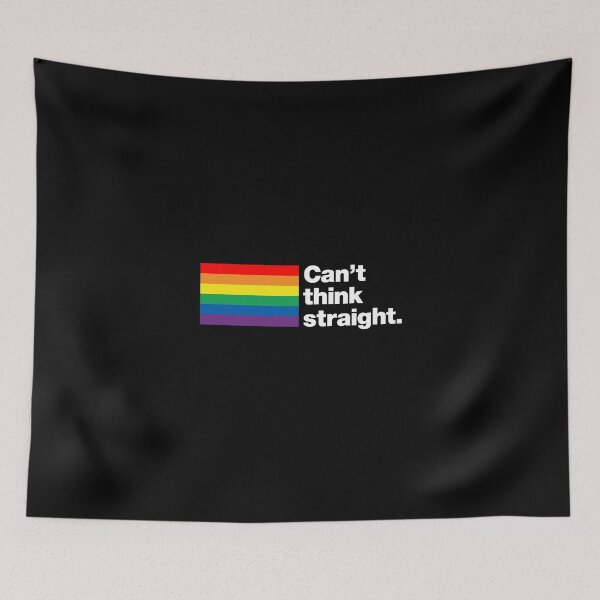 Item preview, Can't think straight | 6 Colour Rainbow Flag Edition designed and sold by chestify.