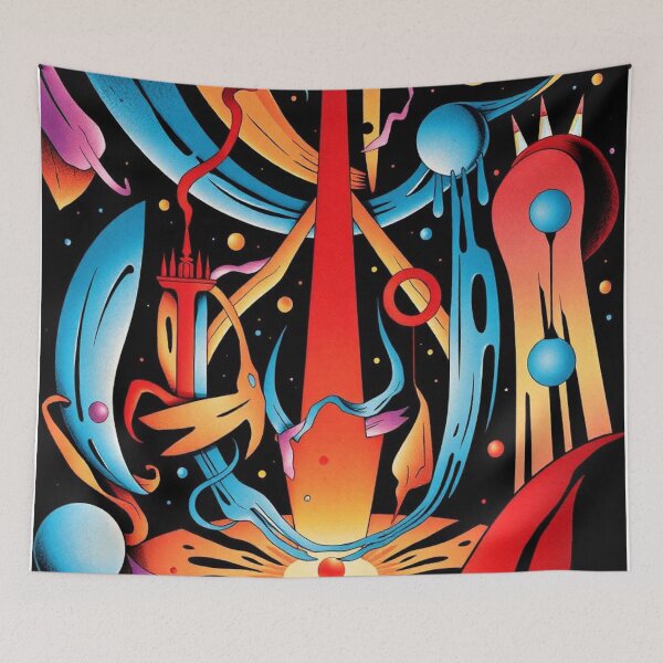 Item preview, Multicolor Space Abstract Art designed and sold by Esterlane.