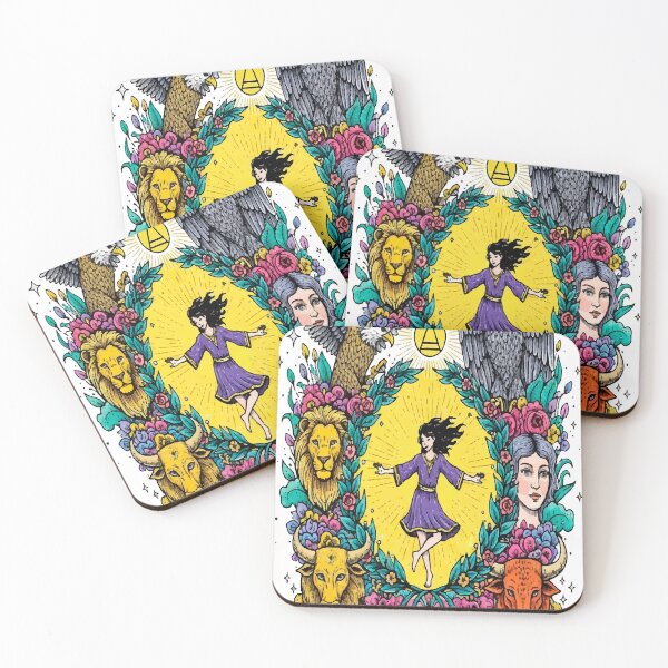 Item preview, Boho Illustration of The World - Completion and Harmony Tarot Card designed and sold by  Ojo de Lilith.