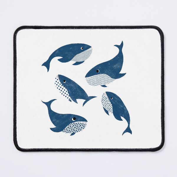 Item preview, Cute Patterned Whales – Playful Ocean Animal Illustration designed and sold by CraftedChapters.
