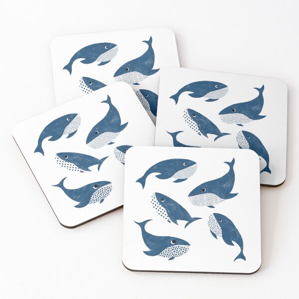 Item preview, Cute Patterned Whales – Playful Ocean Animal Illustration designed and sold by CraftedChapters.