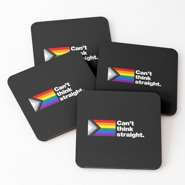 Item preview, Can't think straight | Progress Pride Flag Edition designed and sold by chestify.